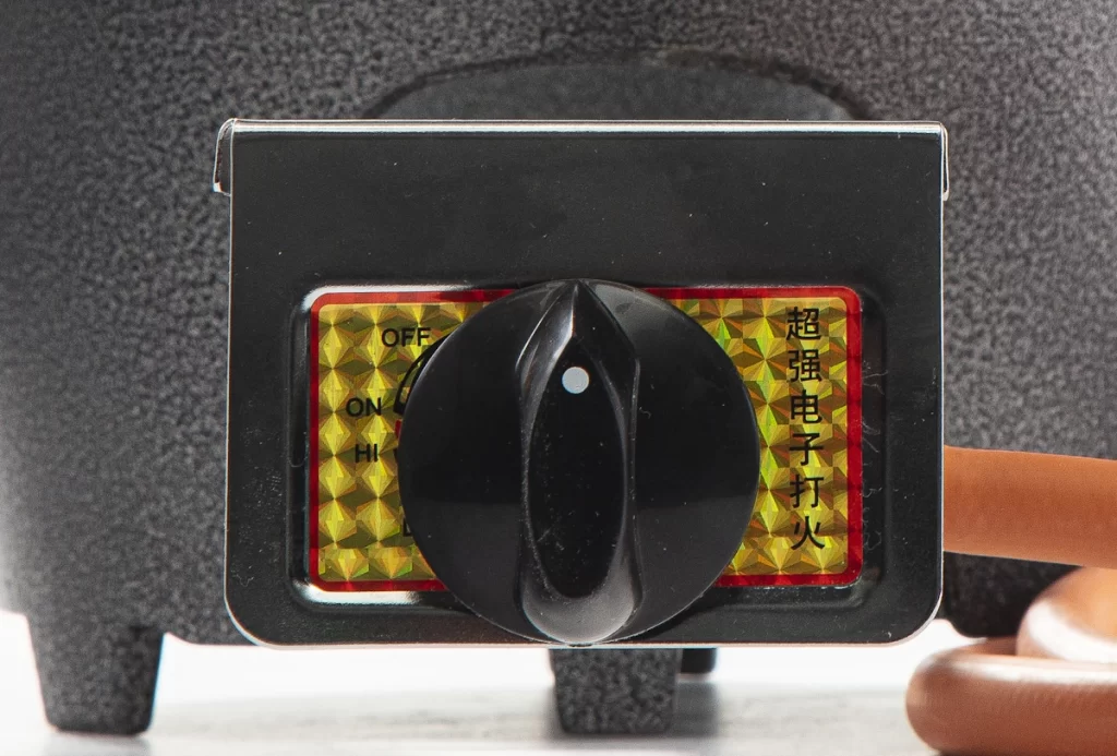 wok burner automatic ignition knob